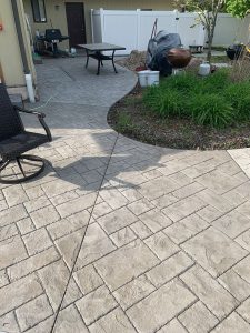 Stamped Concrete Patio Repair